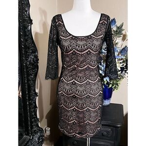 Guess Sexy Lace Little Black Dress Size 4